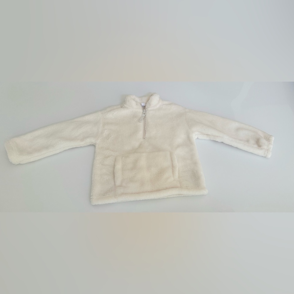 GAP Cream Kids Fleece Quarter-Zip